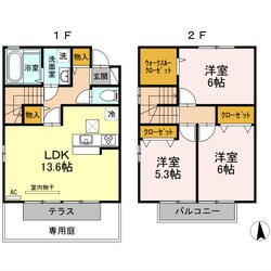 コーヨーハイツ III　Ａ棟の物件間取画像